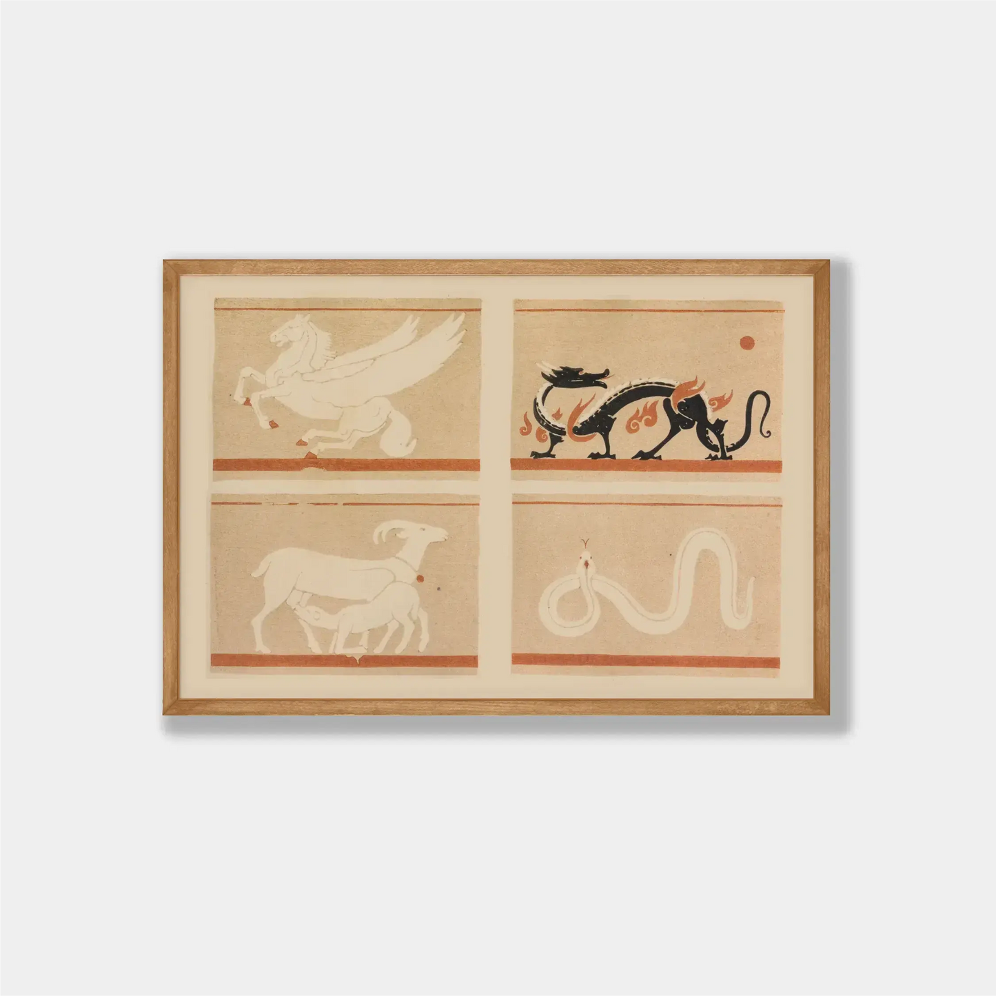 Vintage Mythical Creatures Art Print-Art Prints-New Visual Things