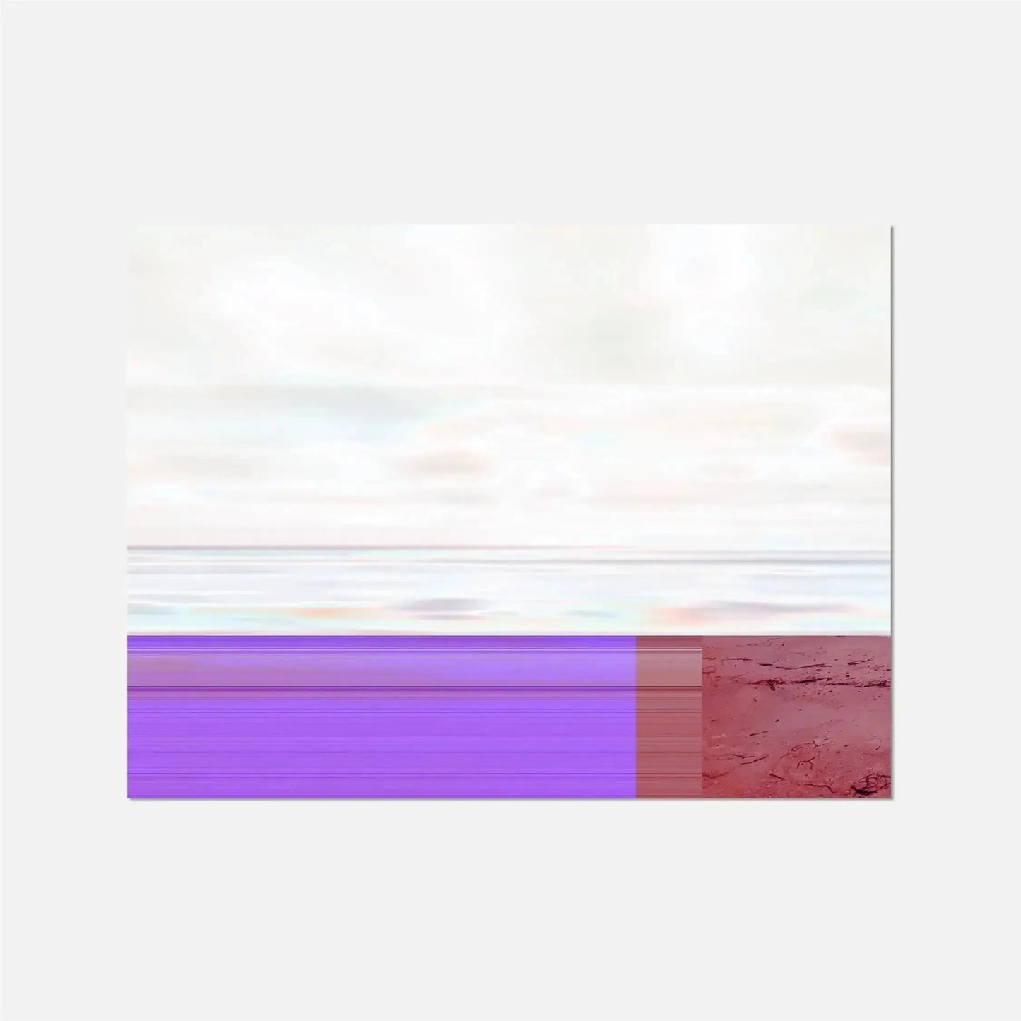 Beach Glitch Photo Art Print II-Art Prints-New Visual Things