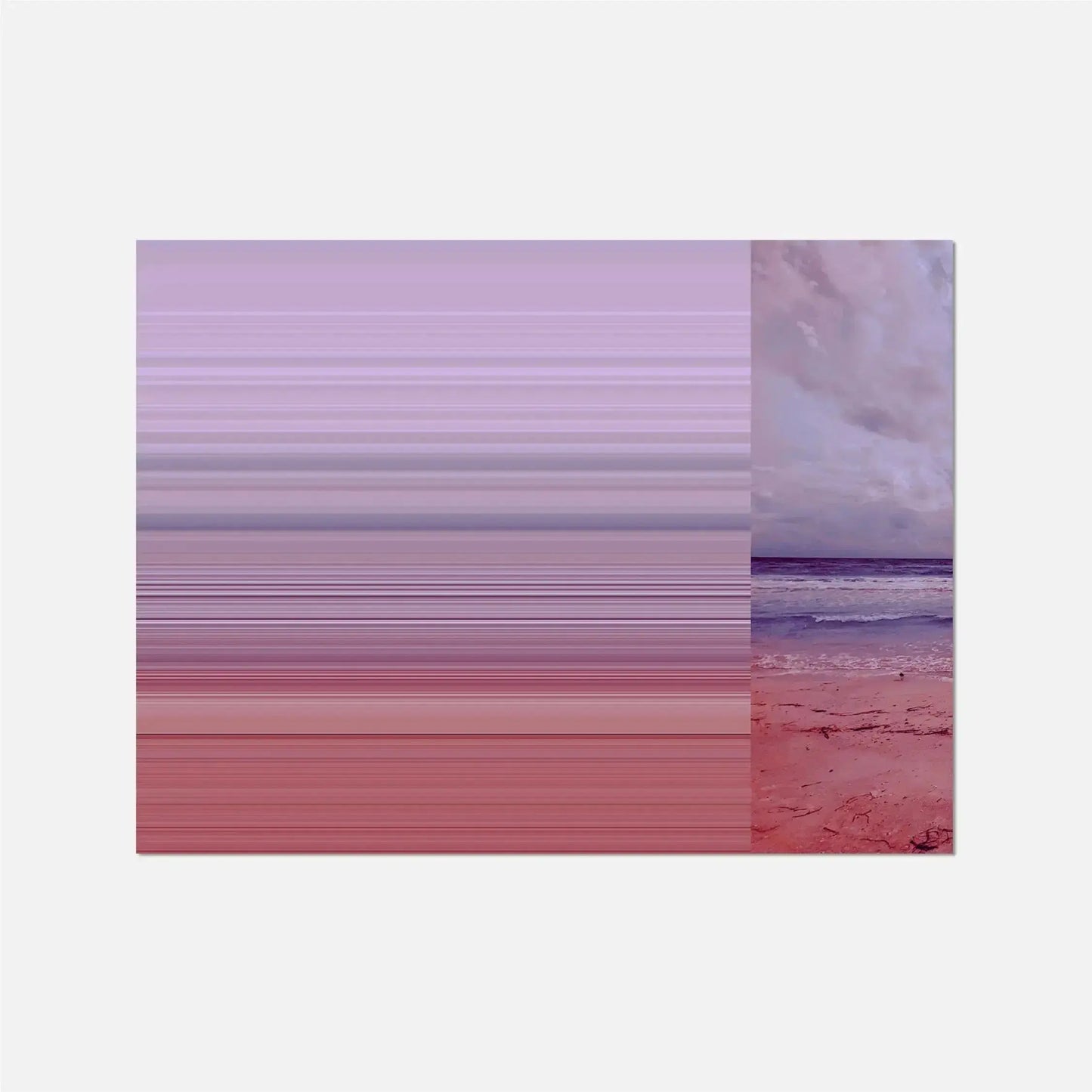 Beach Glitch Photo Art Print-Art Prints-New Visual Things