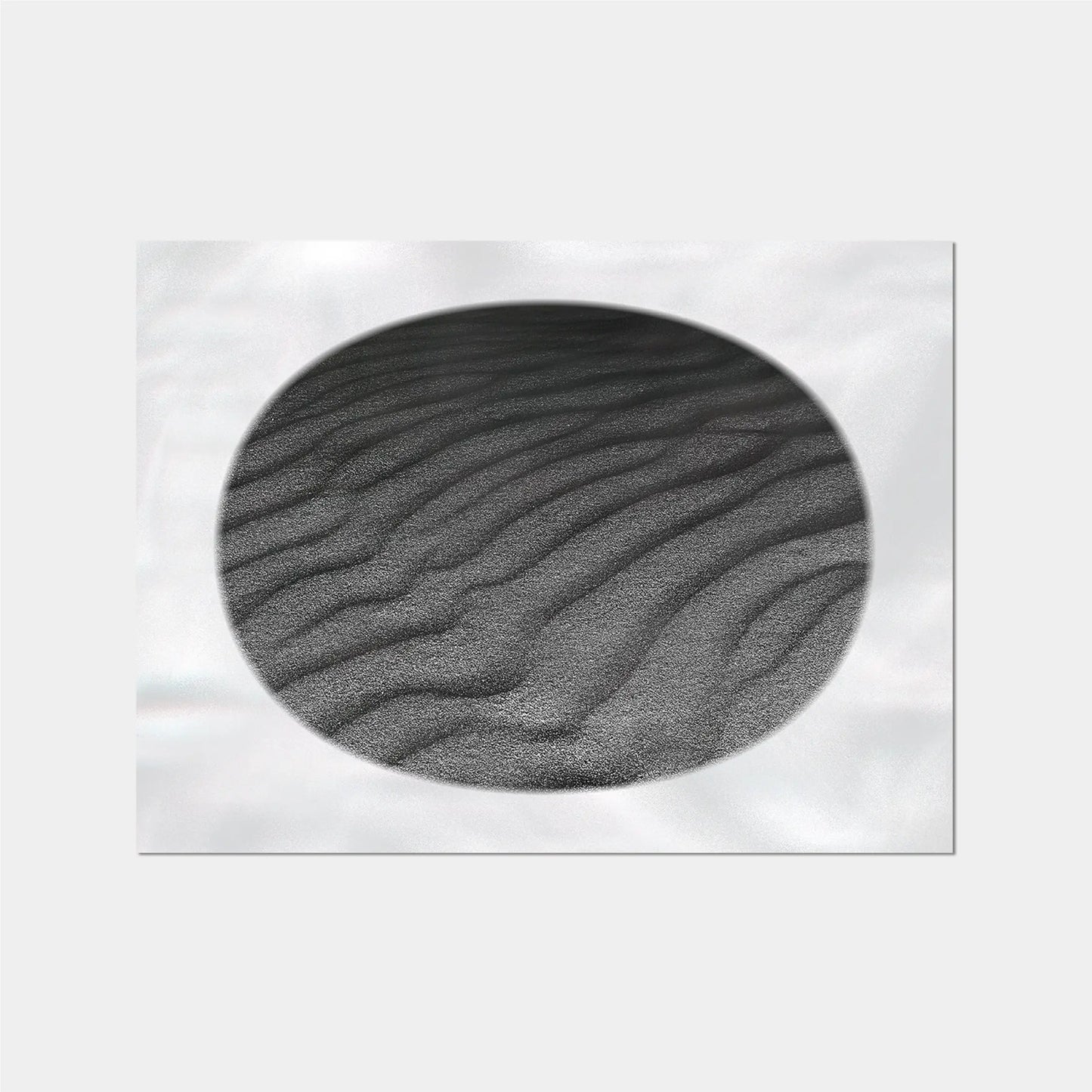 Black Dune Ovoid Art Print