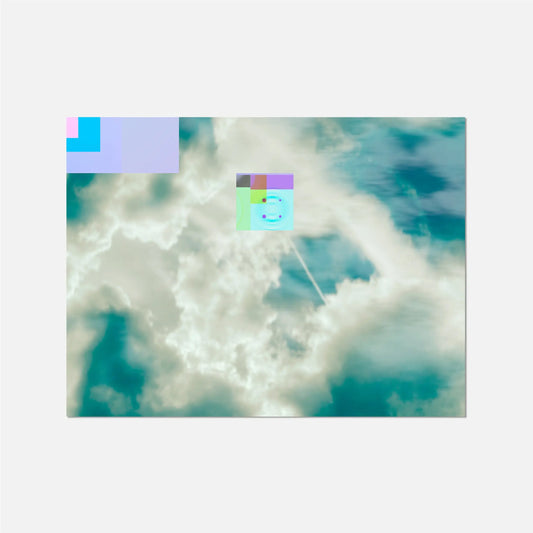 Cloud Glitch Photo Art Print New Visual Things