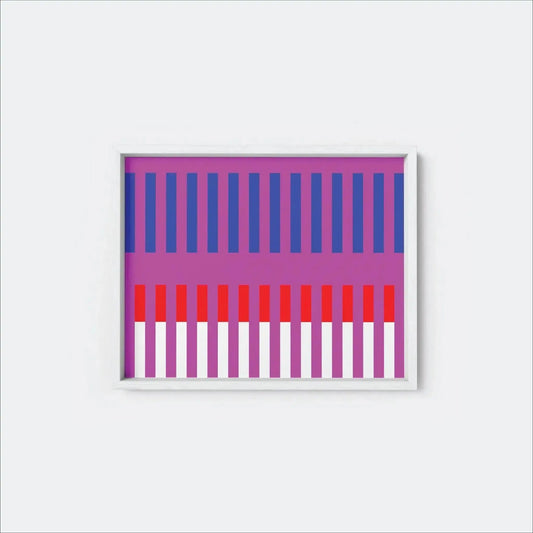 Colorful Stripes Modern Art Print-Art Prints-New Visual Things