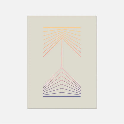 Geo Line Totem Gradient Art Print-Art Prints-New Visual Things