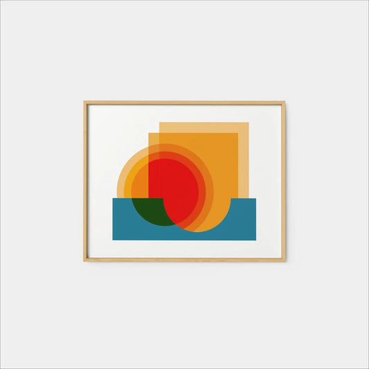 Geo Vista Print, Modern Art Print, Fine