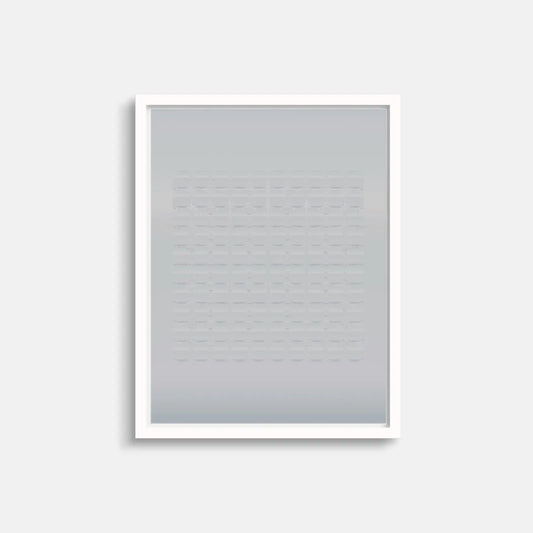 Gray Panel Grid Art Print New Visual Things