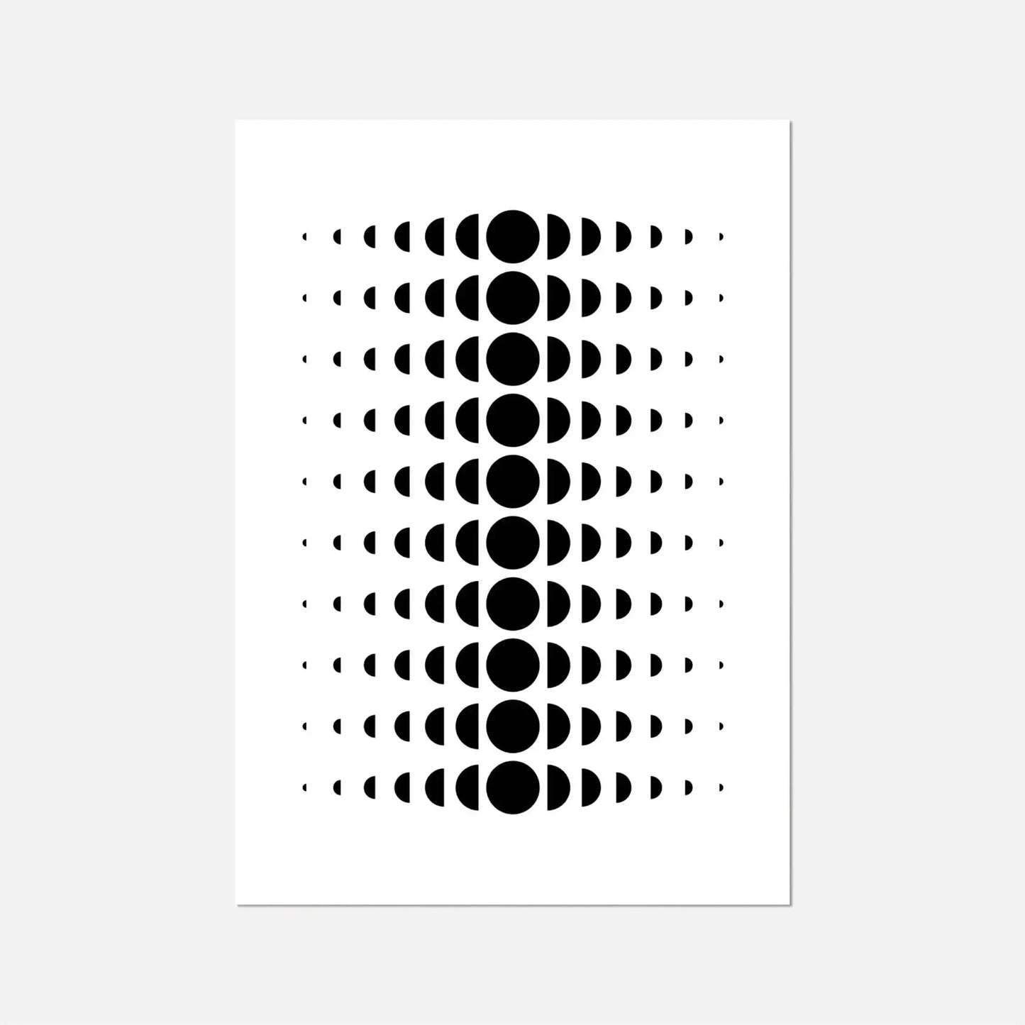 Minimal Moon Phase Wall Art Art Print-Art Prints-New Visual Things