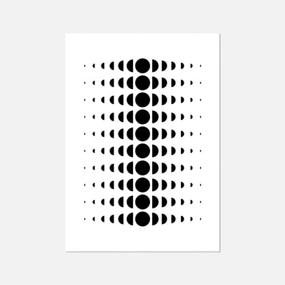 Minimal Moon Phase Wall Art Art Print-Art Prints-New Visual Things