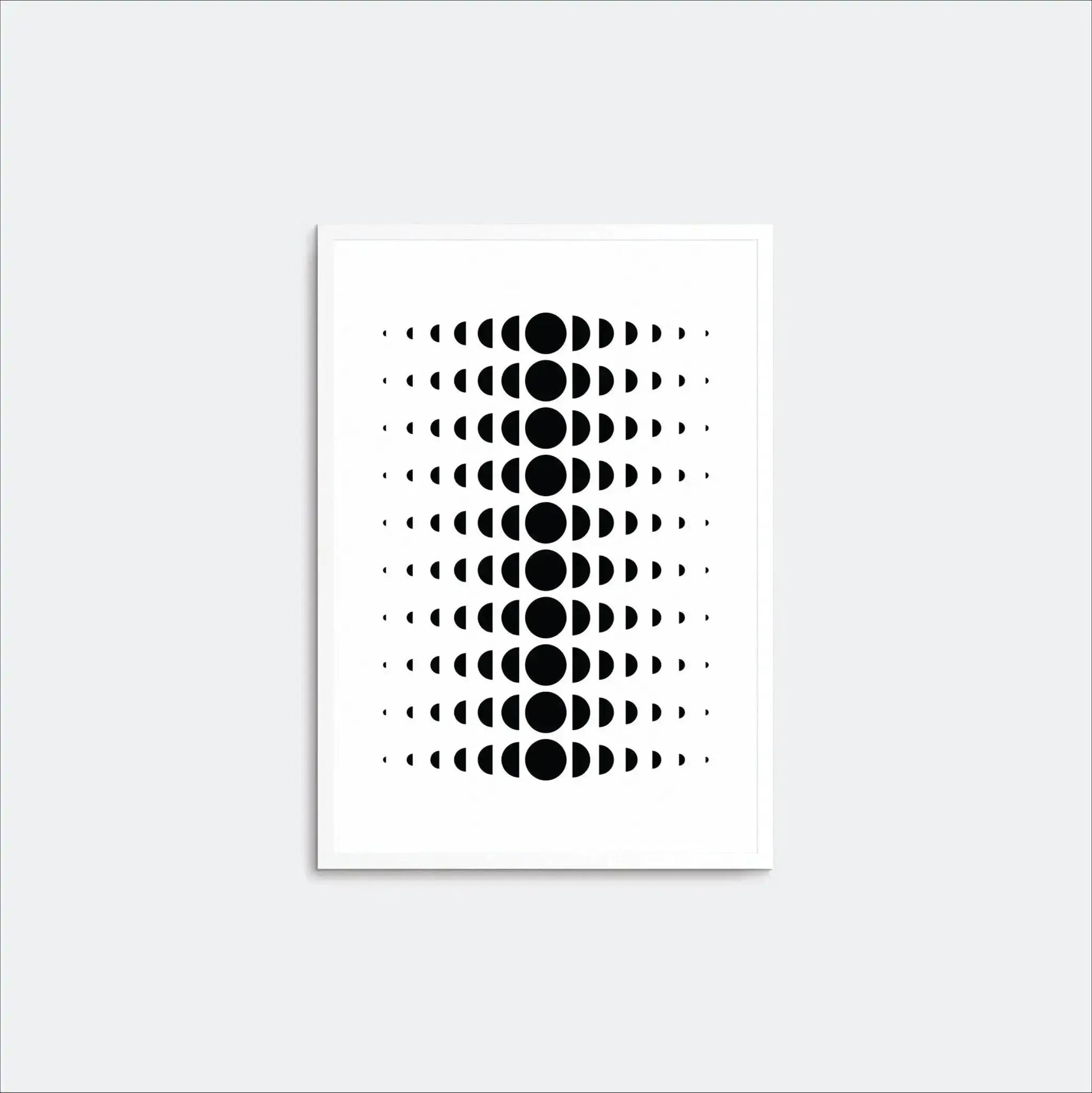 Minimal Moon Phase Wall Art Art Print-Art Prints-New Visual Things