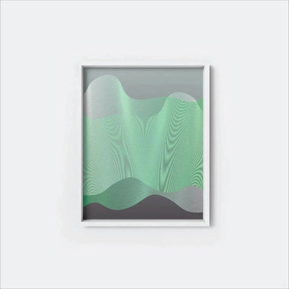 Moiré Zen Waves Fine Art Print-Art Prints-New Visual Things