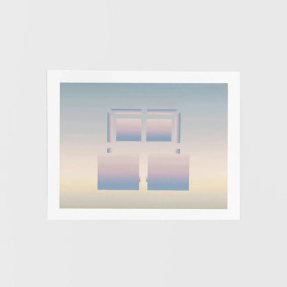 Ombre Framework Art Print-Art Prints-New Visual Things