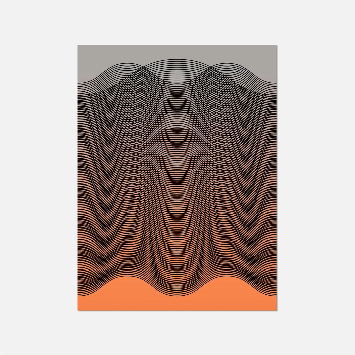 Orange Float Art Print New Visual Things