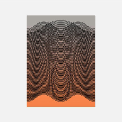 Orange Float Art Print New Visual Things