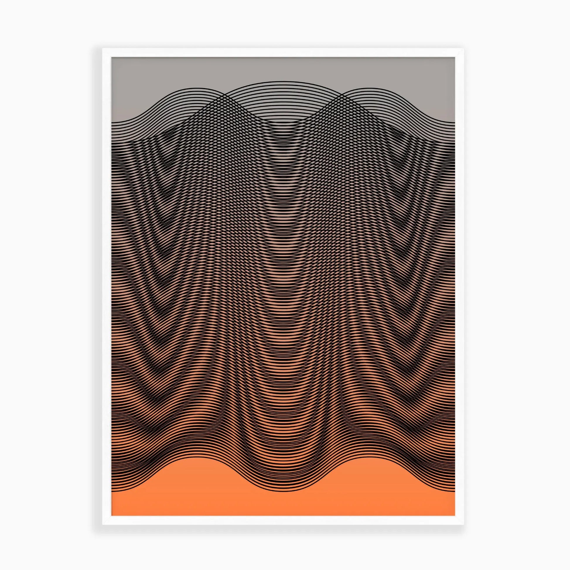 Orange Float Art Print New Visual Things