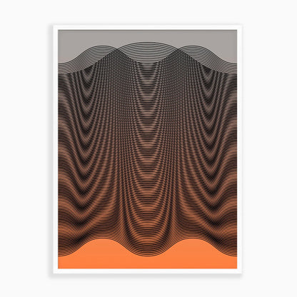 Orange Float Art Print New Visual Things