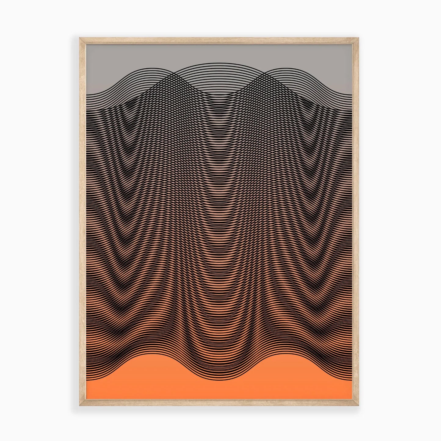 Orange Float Art Print New Visual Things