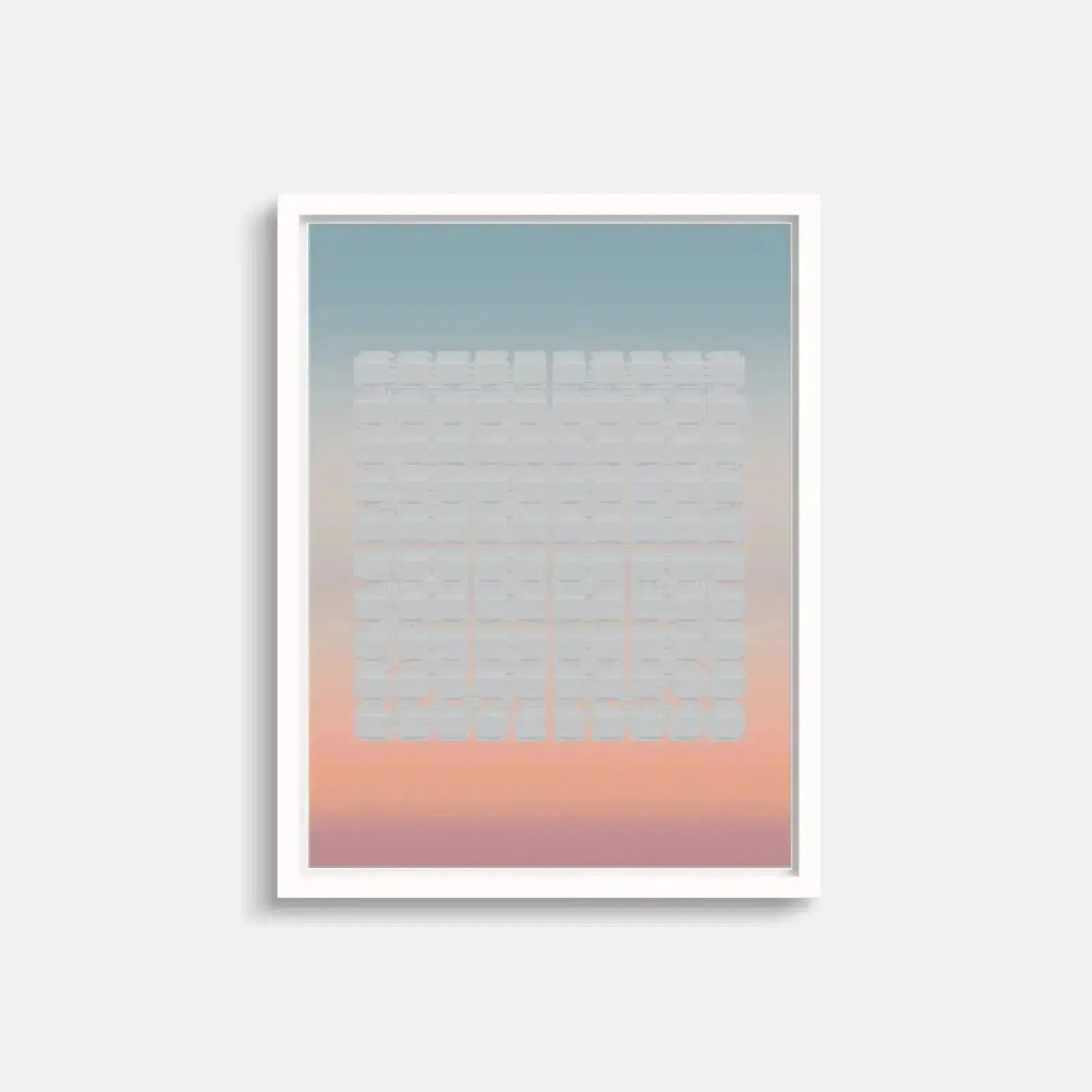 Tropical Sunset Panel Grid Art Print-Art Prints-New Visual Things