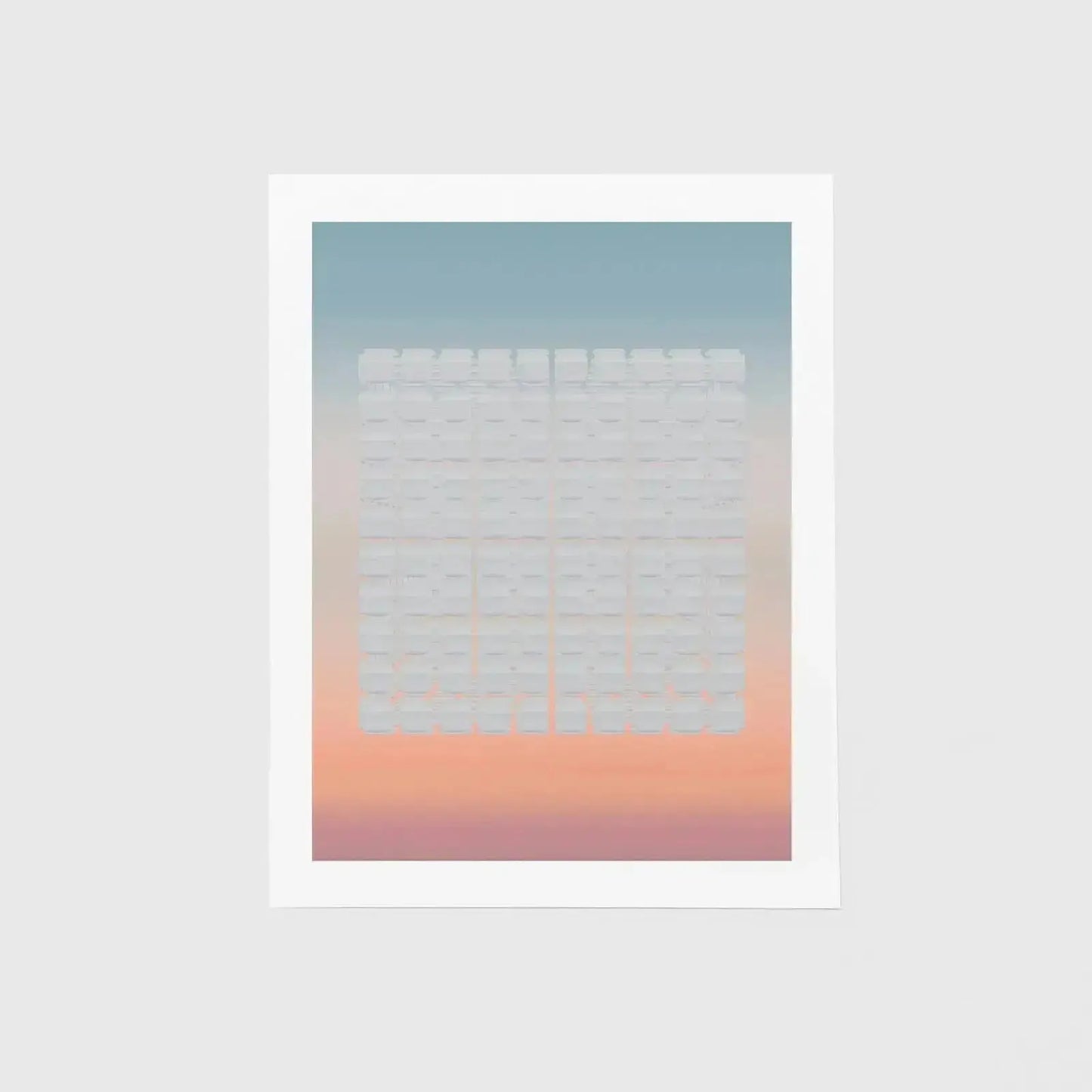 Tropical Sunset Panel Grid Art Print-Art Prints-New Visual Things