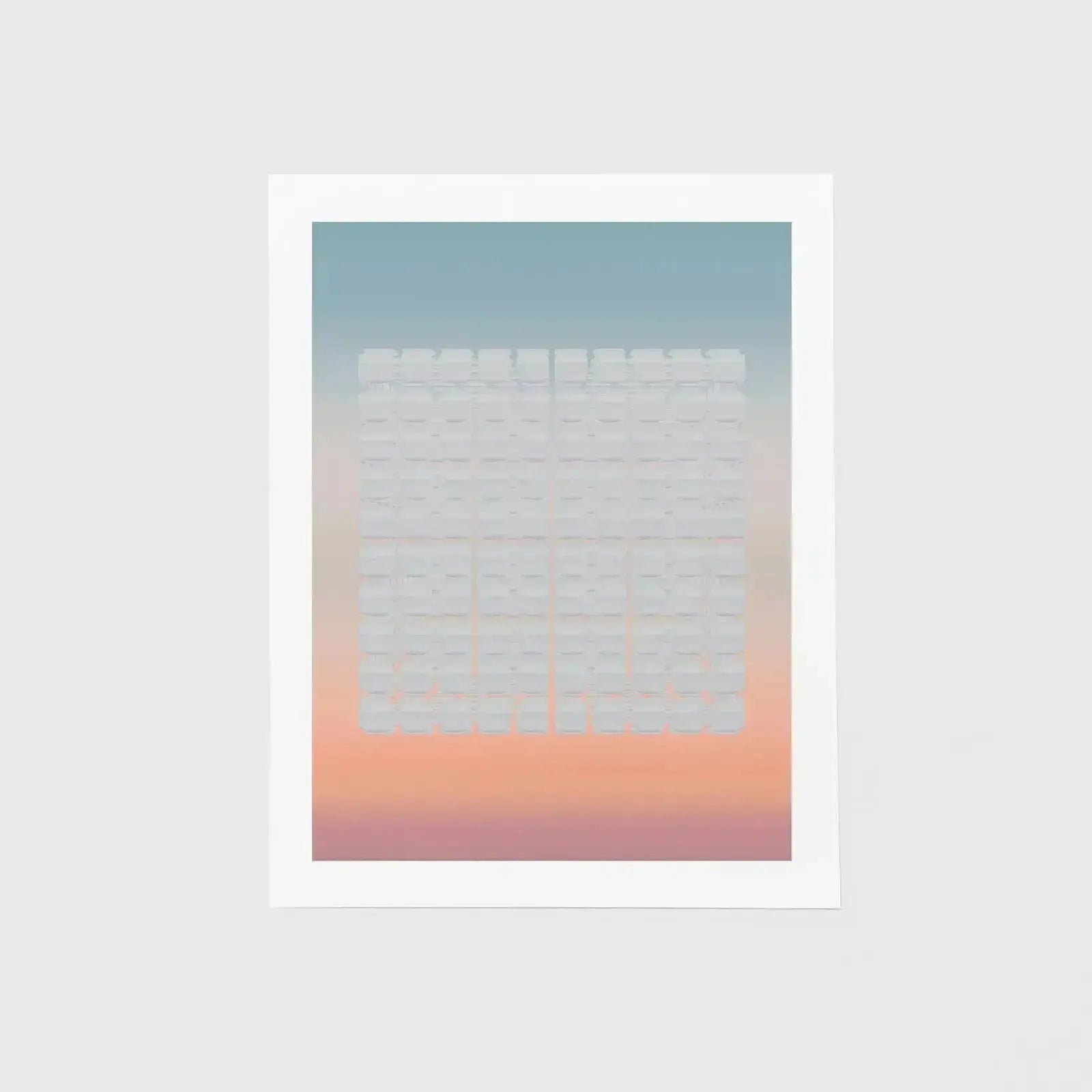 Tropical Sunset Panel Grid Art Print-Art Prints-New Visual Things