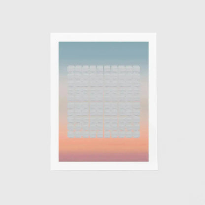 Tropical Sunset Panel Grid Art Print-Art Prints-New Visual Things