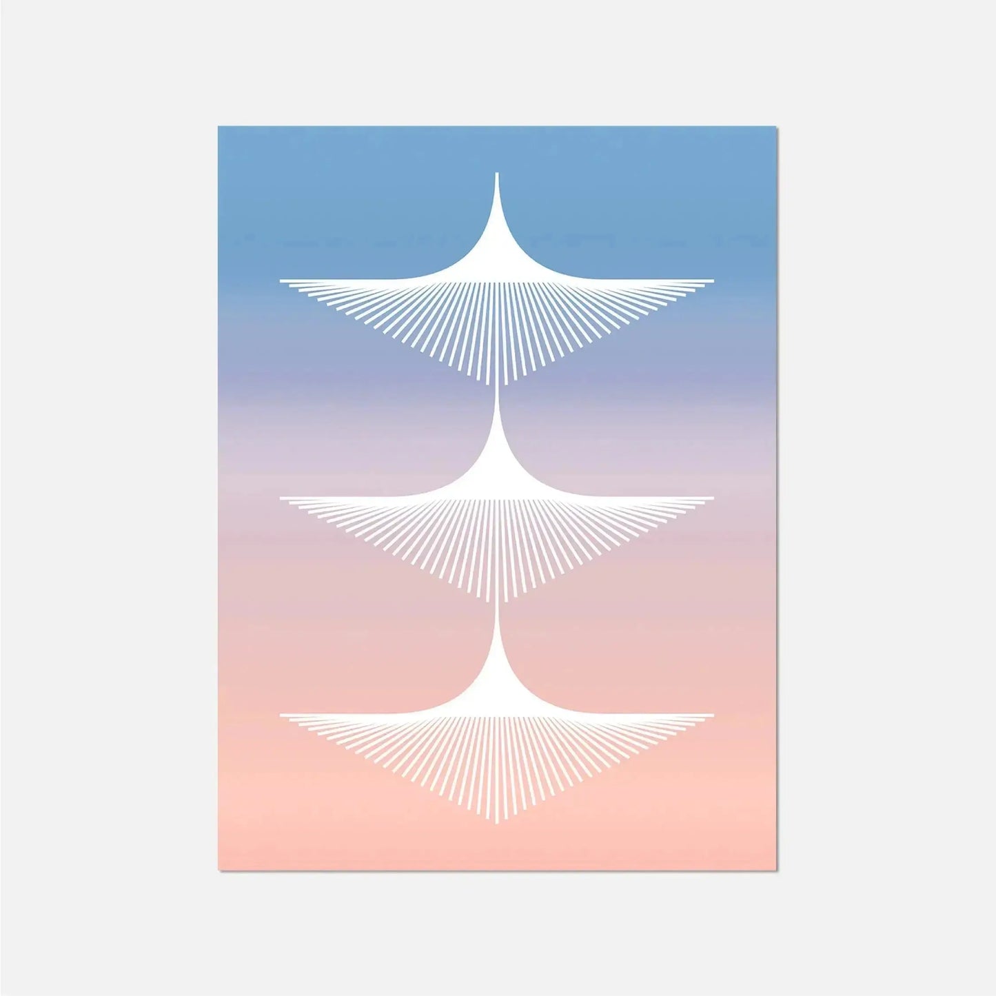 Wings Gradient Deco Art Print-Art Prints-New Visual Things