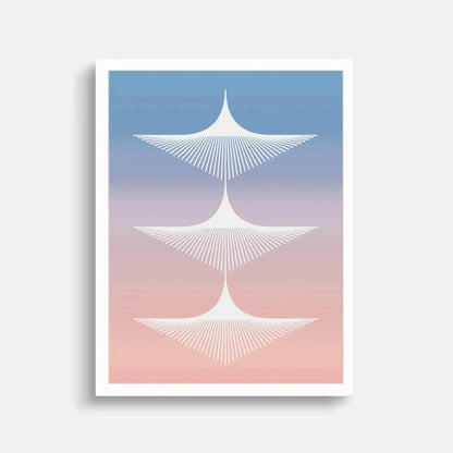 Wings Gradient Deco Art Print-Art Prints-New Visual Things