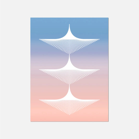 Wings Gradient Deco Art Print New Visual Things