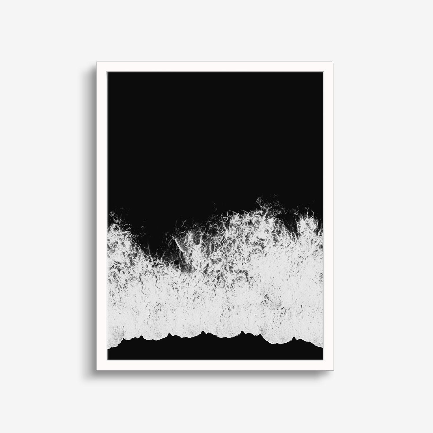 Beach Noir Art Print, Monochrome Art