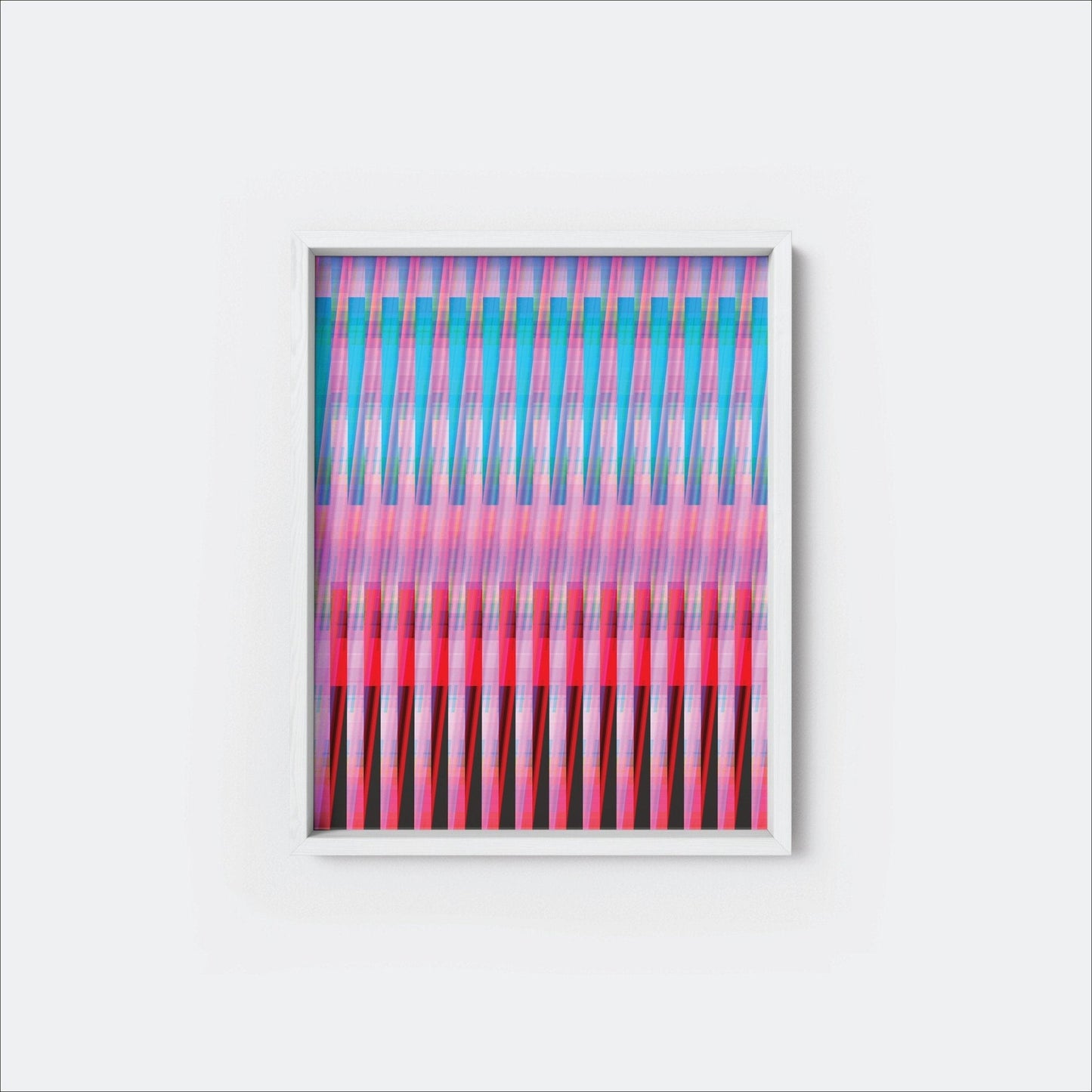 Colorful Bands Modern Art Print