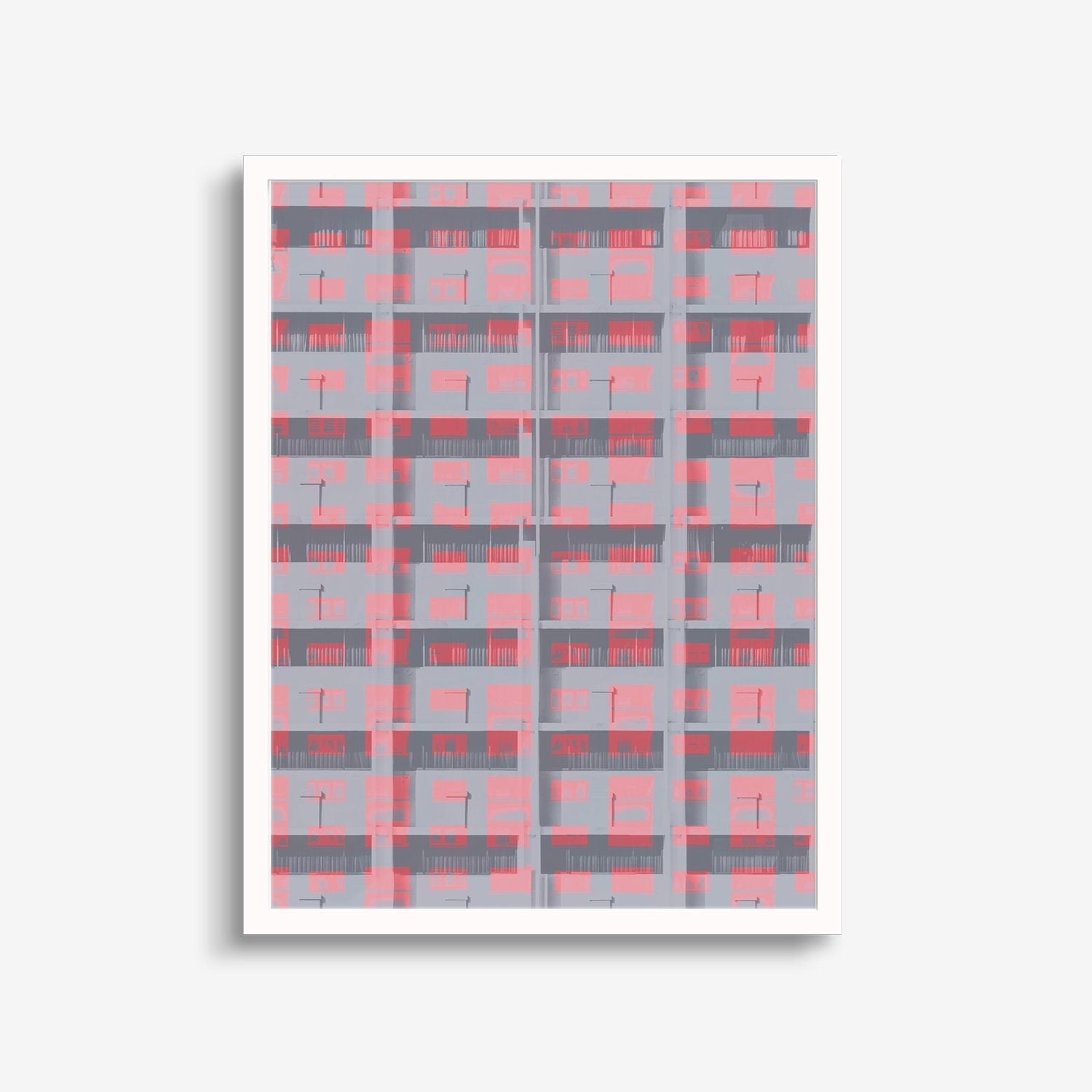 Flat Building Facade Art Print