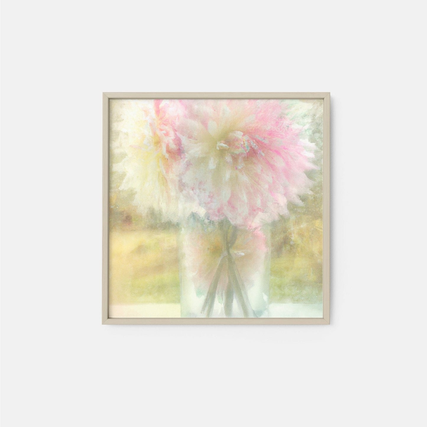 Floral Art Print, Floral Still Life, AI