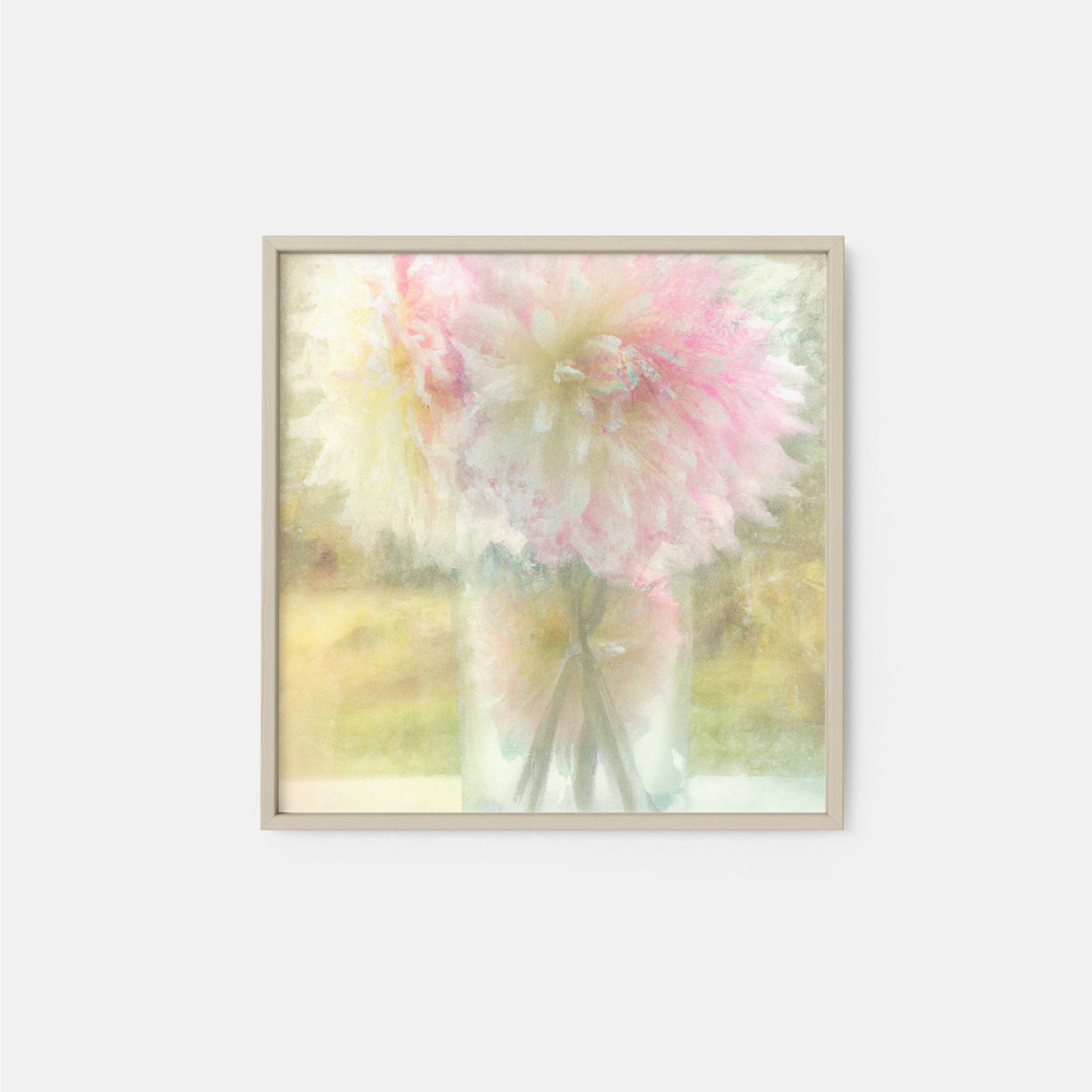 Floral Art Print, Floral Still Life, AI