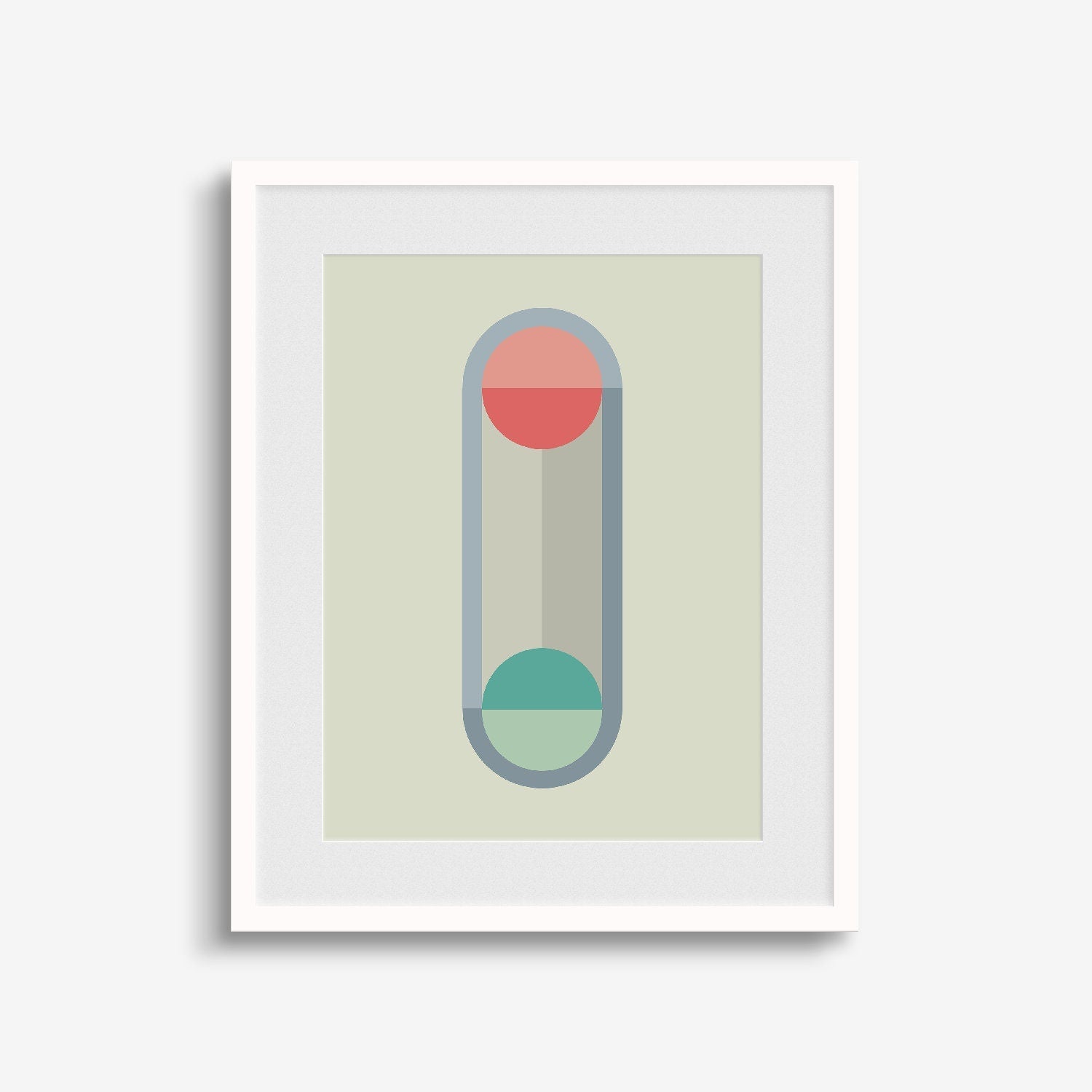 Geo Deco Art Print, Minimal Modern Art,