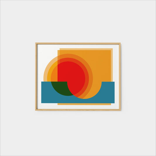 Geo Vista Print, Fine Art Print, Japandi