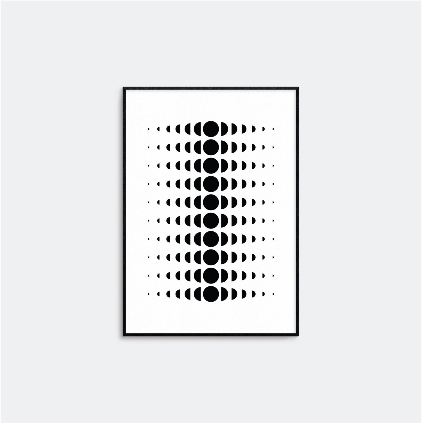 Minimal Moon Phase Wall Art