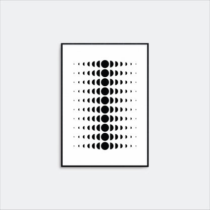 Minimal Moon Phase Wall Art