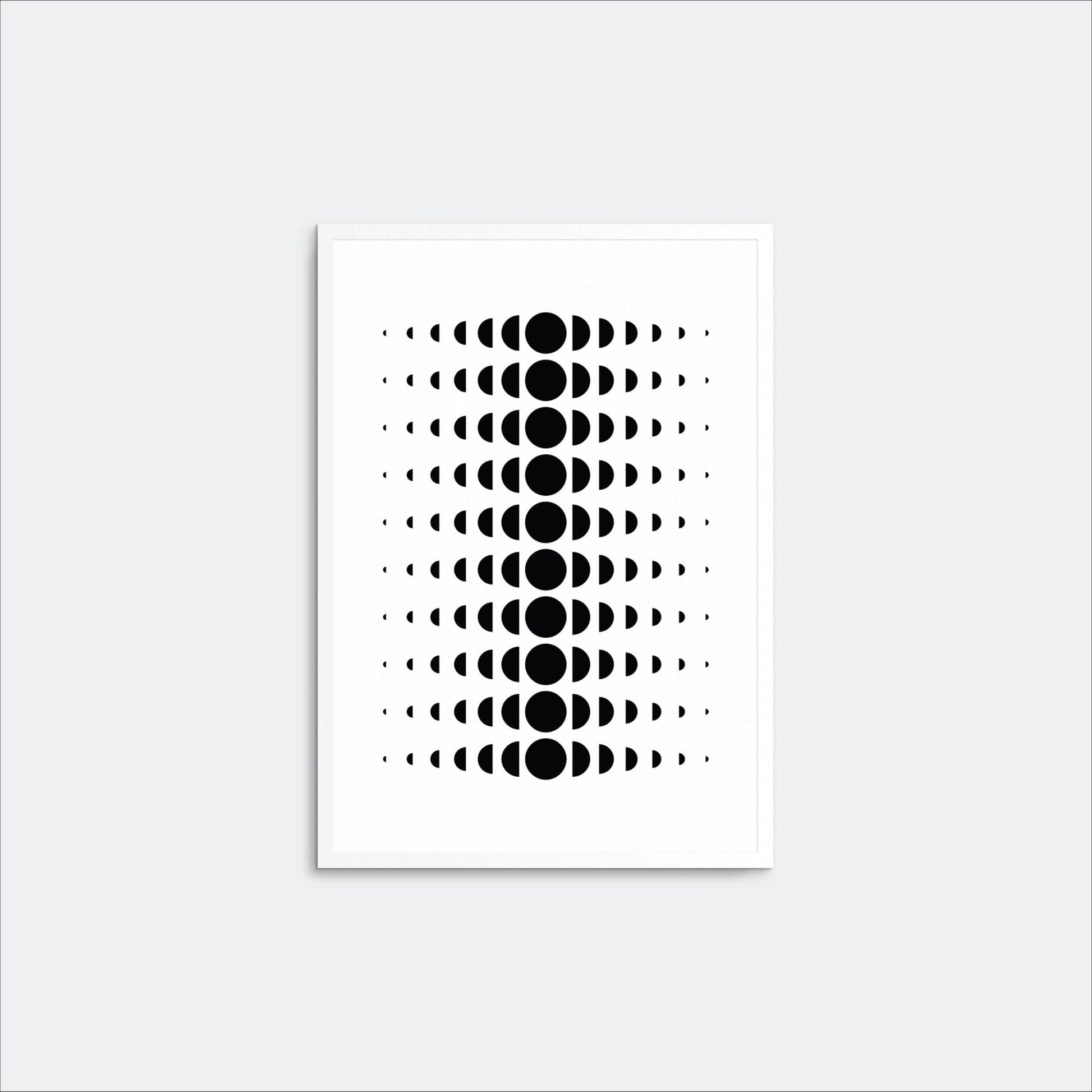 Minimal Moon Phase Wall Art