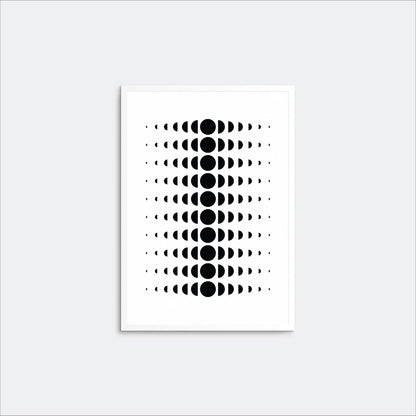 Minimal Moon Phase Wall Art