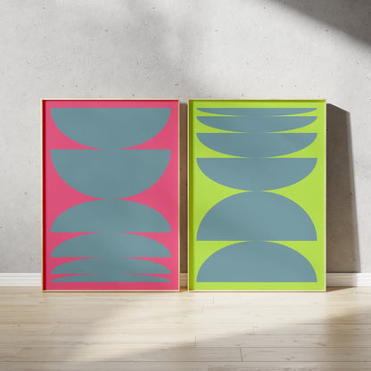 Modern Abstract Geo Shape Wall Art Kit