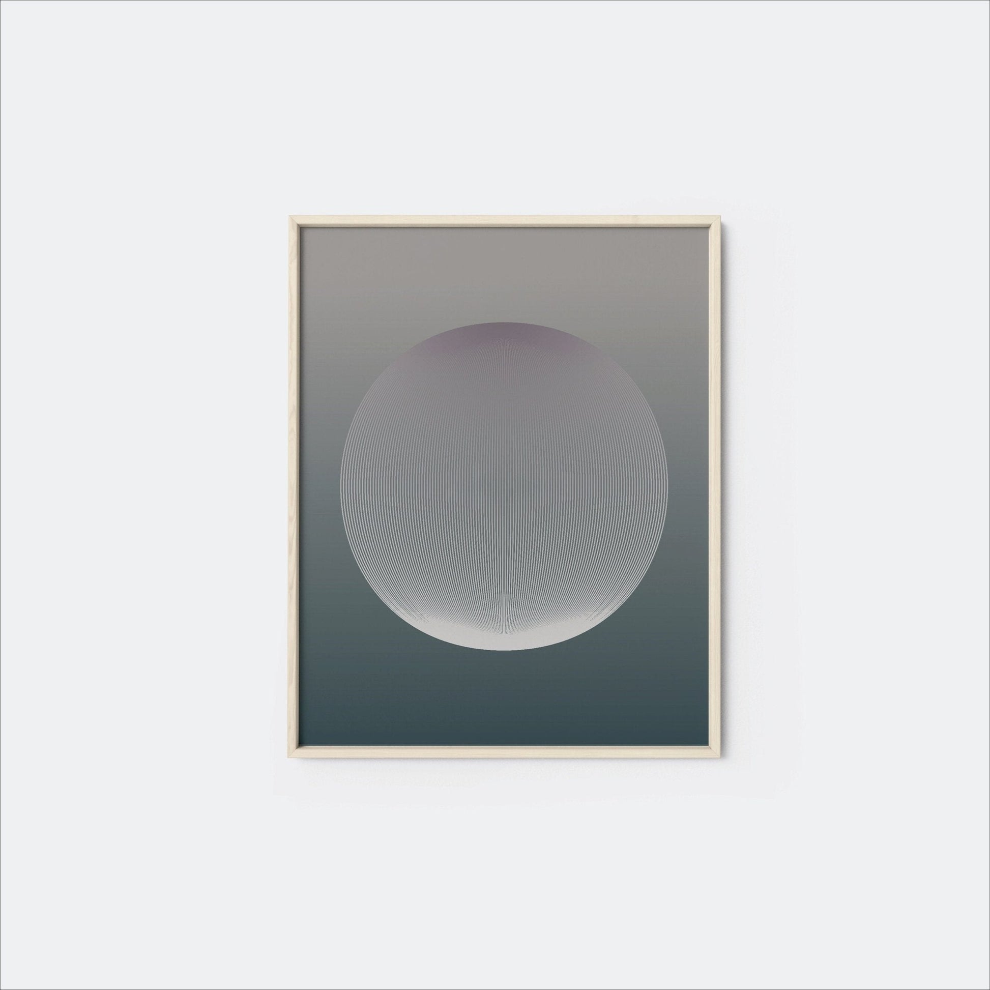 Moiré Zen Orb Art Print