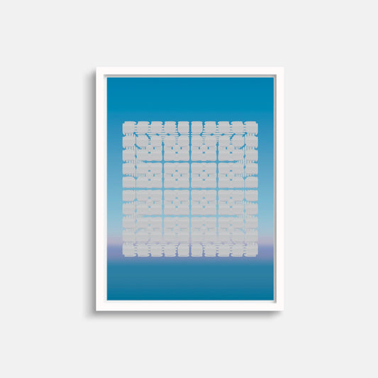 Skyline Panel Grid Art Print