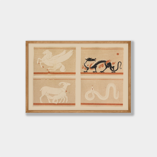 Vintage Mythical Creatures Art Print